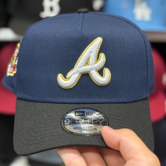 New Era Atlanta Braves 'Inagural Season' A-Frame 9FORTY Snapback - Picture 2 of 4